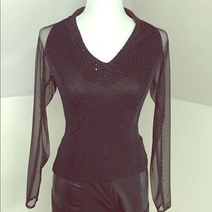 Fancy black blouse by Caliendo